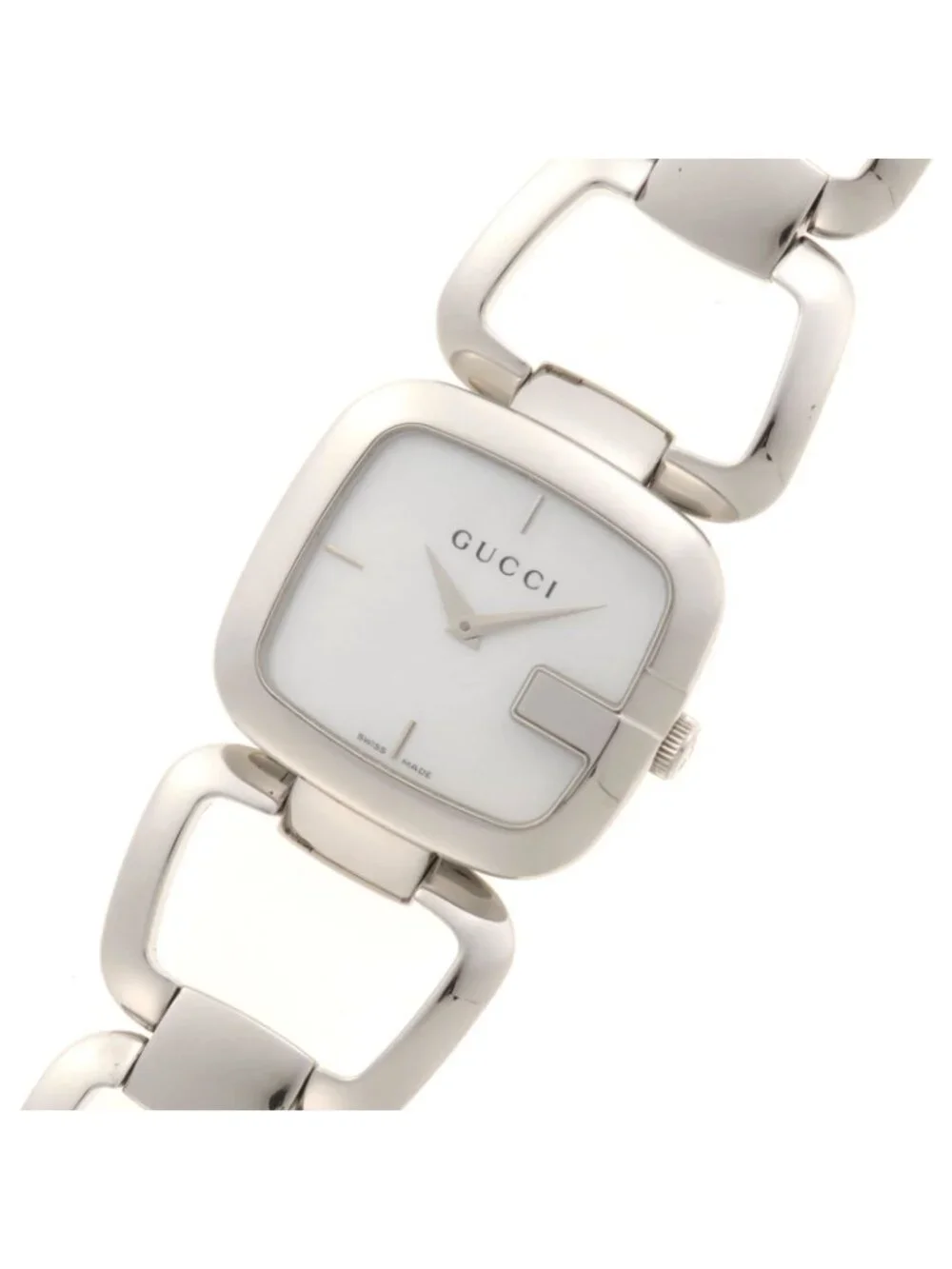 Gucci G Collection 125.4 Watch Stainless Steel White Shell Dial Quartz